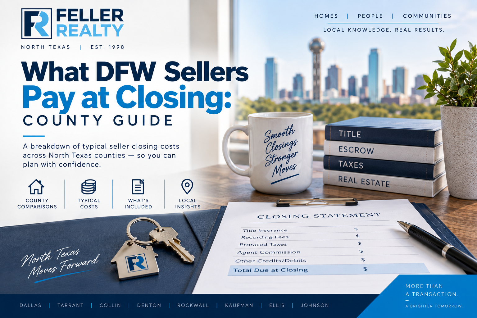 What DFW Sellers Pay at Closing: County Guide