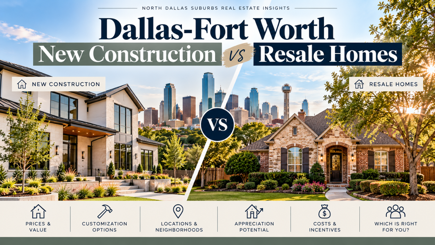 Dallas-Fort Worth New Construction vs Resale Homes