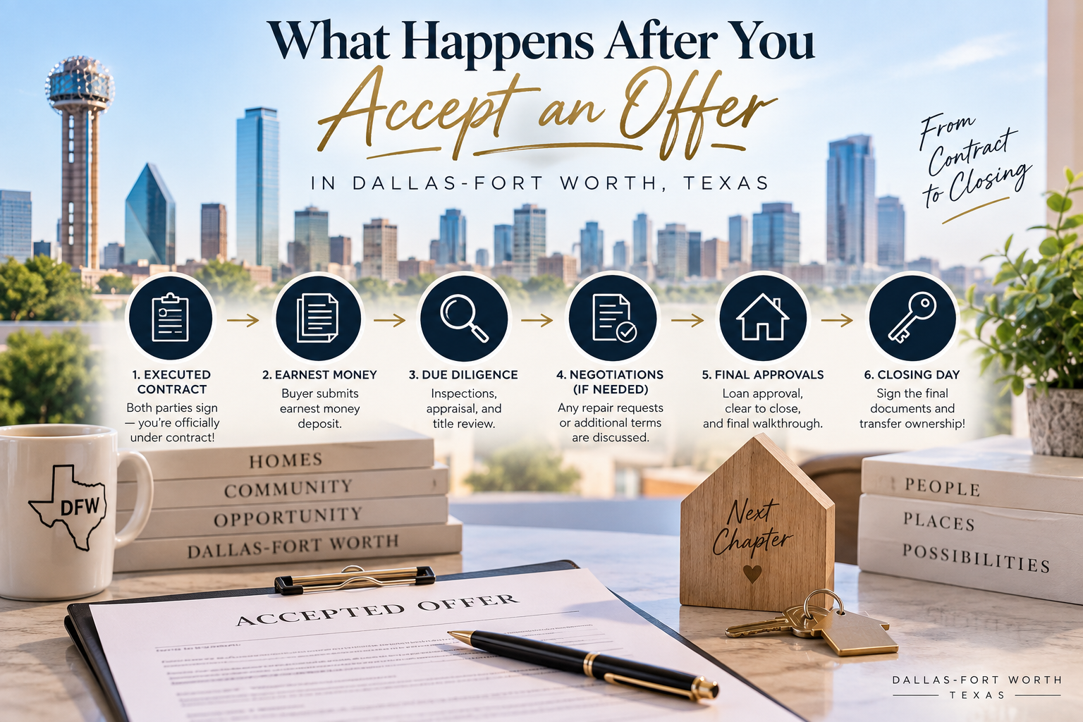 What Happens After You Accept an Offer on a DFW Home